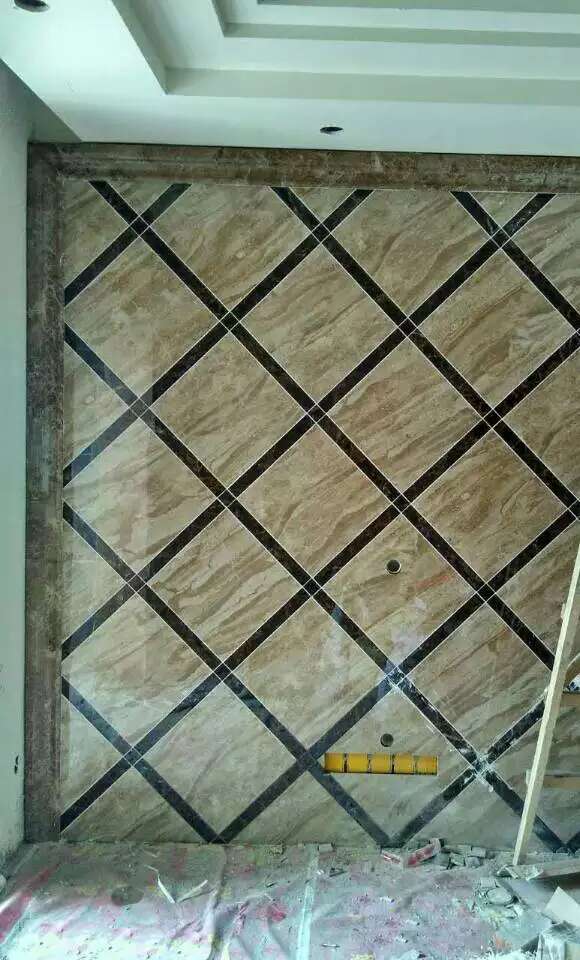 成都皇家别墅装修贴砖施工