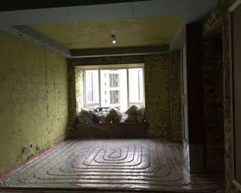 成都东原时光道小陈家地暖施工