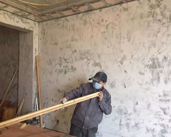 成都装修后花园黄先生家吊顶施工