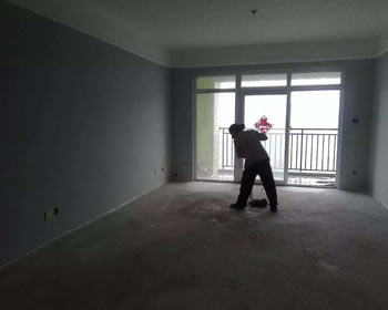 成都军安卫士花园小冯家漆工施工