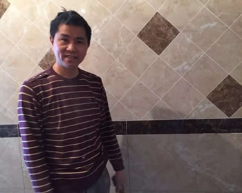 成都装修颐和京都三期罗老师家贴砖