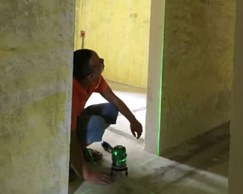 成都装修天悦城木工施工中