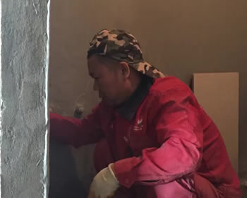 成都交大归谷建设派小曾家贴砖施工